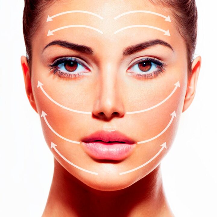 ضعي كريم Inno Gialuron بعد خطوط التدليك.